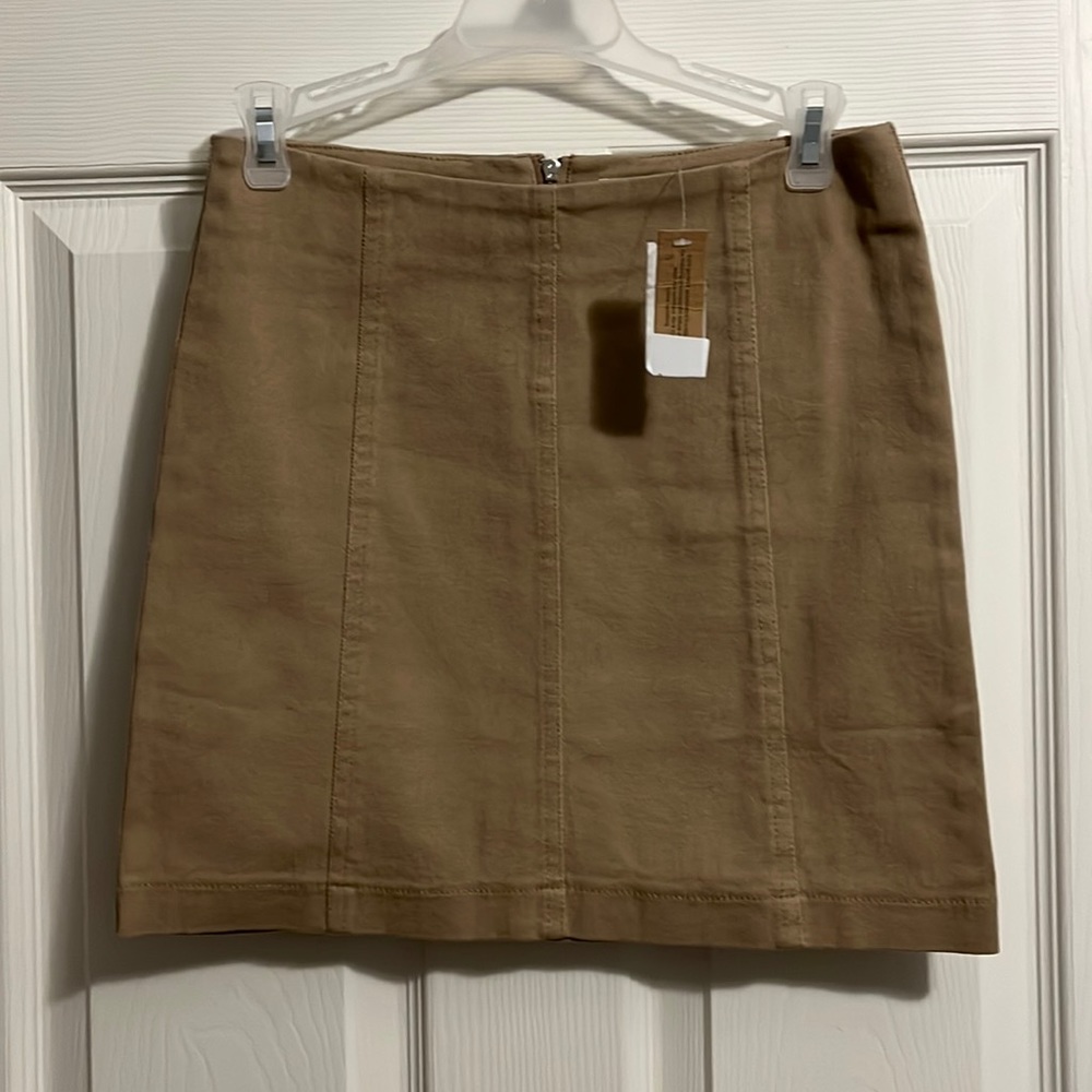 Brand new with tags khaki mini skirt